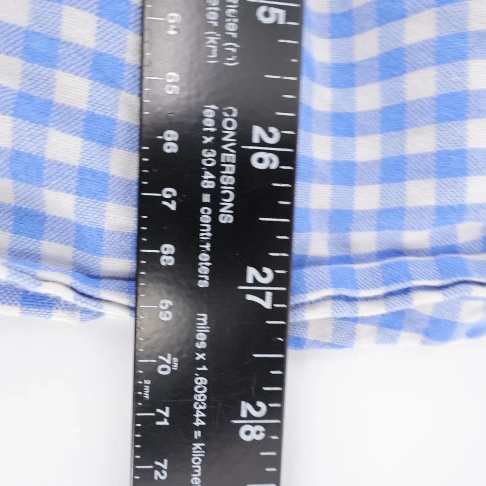 Polo‎ Ralph Lauren Gingham Check Button Down Shirt Blue Kids Boys L (14-16)